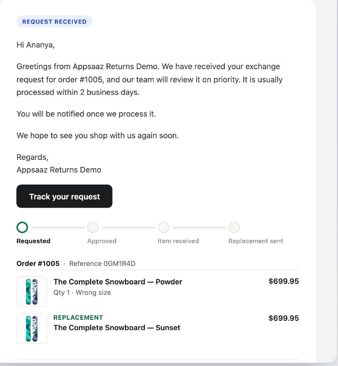 Customer emails