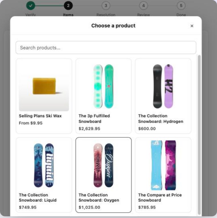 Exchange picker